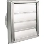 Starx Buitenrooster | | Ø 150 mm (Lamellen, RVS, Zilver)