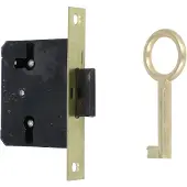 AMIG Meubelslot 25 mm inclusief sleutel mat messing