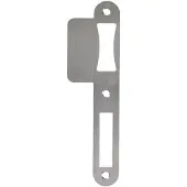 Artitec Sluitplaat lange lip 48 mm tonrolslot rvs