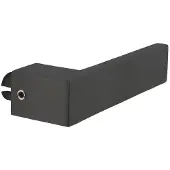 Intersteel Gatdeel deurkruk Amsterdam - RVS/mat zwart