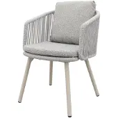 Van der Garde Tuinmeubelen Ohio dining chair aluminium/rope - Mokka (OP=OP)