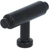 Online Deurbeslagshop T-knop FLO 50 mm zwart