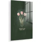 MuchoWow Tulpen - Roze - Tekst - Love