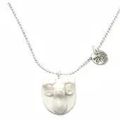 Heaven Eleven KIDS - Meisjes - ketting - zilver - 925 - hert - bone