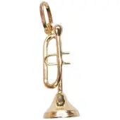 Christian Gouden trompet hanger