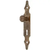 AMIG sleutelplaat met knop SL35 antiek