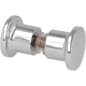 AMIG knop voor glazen deuren zamak verchroomd