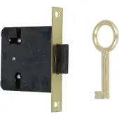 AMIG Meubelslot 35 mm inclusief sleutel mat messing