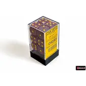 Chessex Mercurius Gespikkeld D6 16mm Dobbelsteen Set (12 stuks)