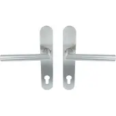 ODShop deurklink Modern haaks op ovaal schild PC92 rvs