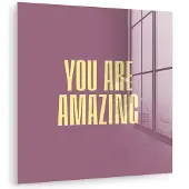 MuchoWow Tekst - Paars - Amazing