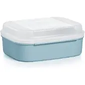 Tupperware varia- scharnierdoos lichtblauw