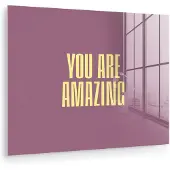 MuchoWow Tekst - Paars - Amazing