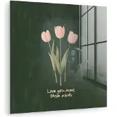 MuchoWow Tulpen - Roze - Tekst - Love