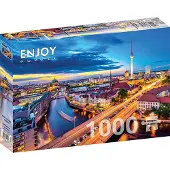 Enjoy Puzzle Puzzel 1000 stukjes Enjoy – Berlijn Stadsgezicht bij Nacht