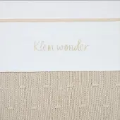 Meyco Baby Klein Wonder ledikant laken - soft sand - 100x150cm - 0.3 TOG