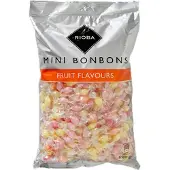 RIOBA Mini bonbons fruit flavours / Mini fruitzuurtjes diverse smaken 1000 gram