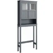 Vicco Toiletkast Bianco Grijs 69 x 171 cm, Model 54452