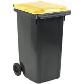 ESE Afvalcontainer 240 liter grijs/geel