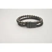 Josh -9286-Armband-Bruin / mat bruin-Heren