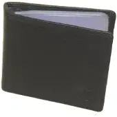 Oi zwart lederen creditcardhouder met plastic mapje voor 22 pasjes / pasjesmapje met plastic hoesjes / leren pasjeshouder voor heel veel pasjes / RFID SAFE / zwart leer / 362