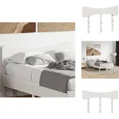 vidaXL Hoofdbord 135 cm massief grenenhout wit