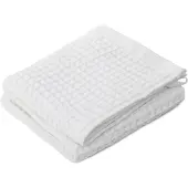 Homla - Badhanddoek - VAFFEL - Wit - 100x150 cm