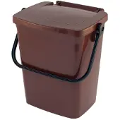 V-Part - Minimax rechthoekig 7 ltr - Polypropylene - bruin - Prullenbak