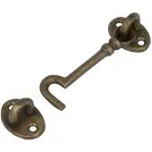 ODShop Deurhaak en vanger 70 mm messing brons