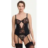 Chantelle Co Other Basque Black Size: E75 | Lingerie Tops Outlet | Dames | Zwart