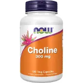 Now , Choline, 300 mg, 100 Veg Capsules