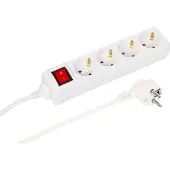Eltric Stekkerdoos - 4 - wit - kabellengte 1,5 meter