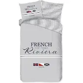 Pure Dekbedovertrek Micropercal French - grey 140x200/220cm