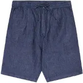 KnowledgeCotton Apparel - Fig Loose Linen Shorts - Short M, blauw