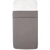 Witlof for kids Tuck-Inn wiegdeken Warm Grey velvet Rib unisex