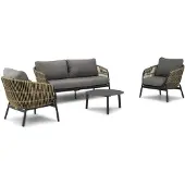 Coco Nathan/Rimini 75 cm stoel-bank loungeset 4-delig