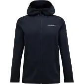 Peak Performance Vest Men Light Zip Hood Black-L