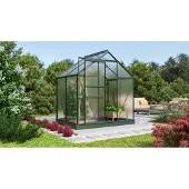 Pergart Tuinkas Kit Comet - Polycarbonaat - 4mm - 2,56m² - 131x195x197cm - Smaragd
