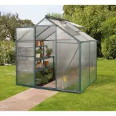 Pergart Kweekkas Triton 2500 - Polycarbonaat 4mm - Smaragd - 198x131x207cm