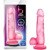 Blush B Yours Sweet N Hard 4 - dildo met ballen - 18cm - roze