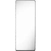 Gubi Adnet Rectangular Wandspiegel Black Leather | 70x180 cm