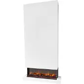 Xaralyn Elektrische wandhaard - Disegno 90XLW - wit hout - 1400 Watt verwarming - met afstandsbediening - 3-zijdige elektrische haard - sfeerhaard