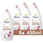 Dove Caring Bath Almond 450ML - 5 stuks - Voordeelverpakking