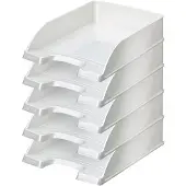 Leitz 5226 WOW brievenbak wit metallic (5 stuks)
