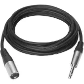 VivoLink XLR3 audiokabel (M) naar stereo jack (M) 5 m zwart -