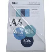 Exacompta L-map A4 Transparant PVC (Polyvinylchloride) 130 micron 100 Stuks