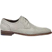 Floris van Bommel leren nette veterschoenen print grijs