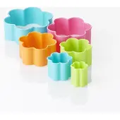 DOTZ - Set van 6 uitsteekvormpjes - Bloem