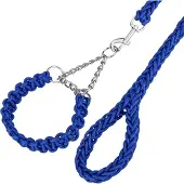 PRIMEMATIK - Gevlochten riem voor honden maat L