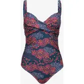 Osaga voorgevormd dames badpak print blauw maat S